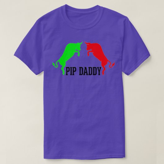 forex取引トレーダーwallstreet pip crypto tシャツ (デザイン正面)