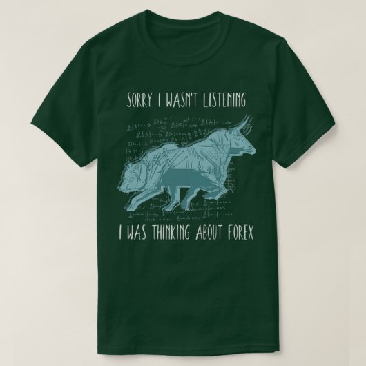 Forex株考える式市場について Tシャツ (デザイン正面)