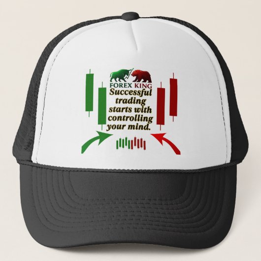 Forex King Trading Motivation Cap – Bull and Bear  キャップ (正面)