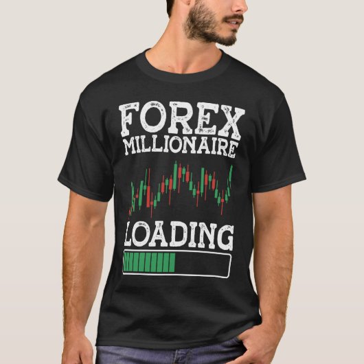 Forex Millionaire Loading BACKPRINT Forex Tシャツ (正面)