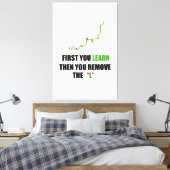 Forex Traderマインドセットの拡大キャンバス印刷 キャンバスプリント (インサイチュ (寝室))
