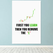 Forex Traderマインドセットの拡大キャンバス印刷 キャンバスプリント (インサイチュ (ウッドフロア))