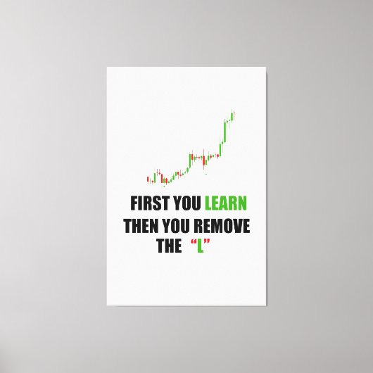 Forex Traderマインドセットの拡大キャンバス印刷 キャンバスプリント (正面)