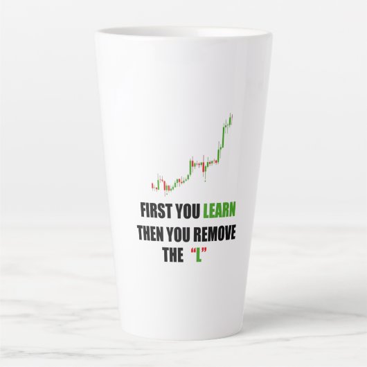 Forex Trader MindsetラテMug カフェラテマグ (正面)
