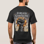 Forged in Strength Motivation Shirt – Break Limits Tシャツ (裏面)