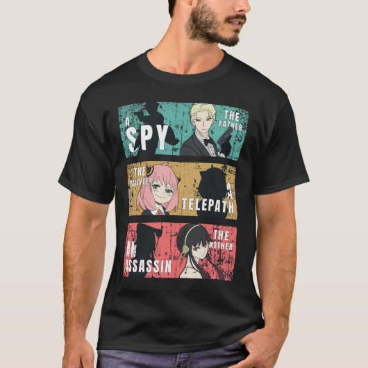 Forger Family Anime Pop Art Tシャツ (正面)