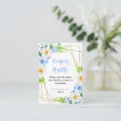 Forget-Me-Not and Daisies Baby Diaper Raffle エンクロージャーカード (スタンド正面)