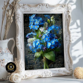 Forget-Me-Not Blue Floral Decoupage 薄葉紙