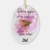 Forget-me-Not Christmas Bauble Robins Appear セラミックオーナメント (右)