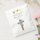 Forget me not Cross Seed Packet Funeral Favor Bag フェイバーバッグ (封をした状態)