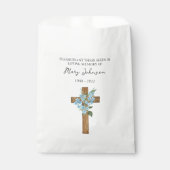 Forget me not Cross Seed Packet Funeral Favor Bag フェイバーバッグ (正面)