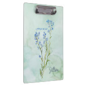 Forget me not Custom Watercolor Garden Flower クリップボード (右)