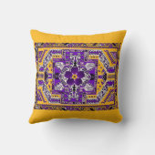 Forget me Not flower Lumbar Pillow クッション (裏面)