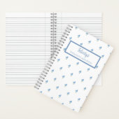 Forget Me Not Flower Personalized Journal Notebook ノートブック (内側)