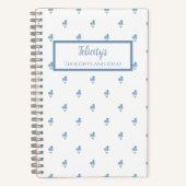 Forget Me Not Flower Personalized Journal Notebook ノートブック (正面)
