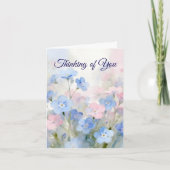 Forget-Me-Not Folded Greeting Card カード (正面)