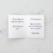 Forget-Me-Not Folded Greeting Card カード (内部)