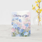 Forget-Me-Not Folded Greeting Card カード (黄色い花)