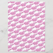 Forget-me-not heart art wedding pink white 招待状 (裏面)