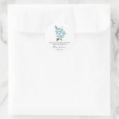 Forget me not Memorial Funeral Seed Packet ラウンドシール (バッグ)