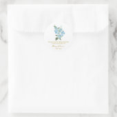 Forget me not Memorial Funeral Seed Packet ラウンドシール (バッグ)