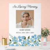 Forget me not Memorial Photo Funeral アクリルサイン (ウェディング)