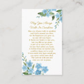 Forget me not Memorial Photo Funeral Prayer Card 名刺 (裏面)