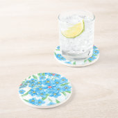 Forget me not seamless pattern コースター (側面)