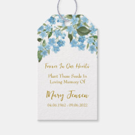 Forget me not Seed Packet Funeral Gift Tags ギフトタグ
