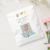 Forget me not Seed Packet Memorial Funeral フェイバーバッグ (封をした状態)
