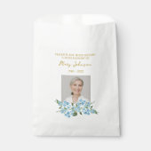 Forget me not Seed Packet Memorial Funeral フェイバーバッグ (正面)