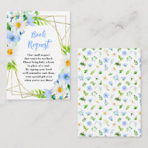 Forget-Me-Nots and Daisies Baby Book Request