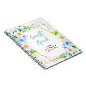 Forget Me Nots and Daisies Birthday Guest Book ノートブック (右側)