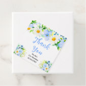 Forget-Me-Nots and Daisies Birthday Thank You フェイバータグ (インサイチュ)