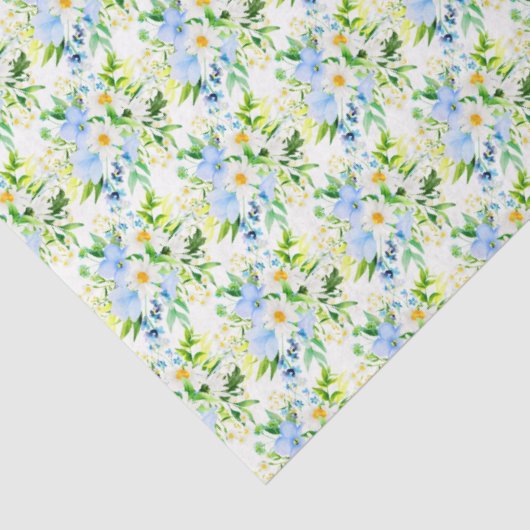 Forget-Me-Nots and Daisies Floral 薄葉紙 (詳細)