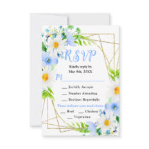 Forget Me Nots and Daisies Wedding