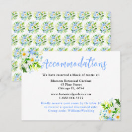 Forget-Me-Nots and Daisies Wedding Accommodations エンクロージャーカード