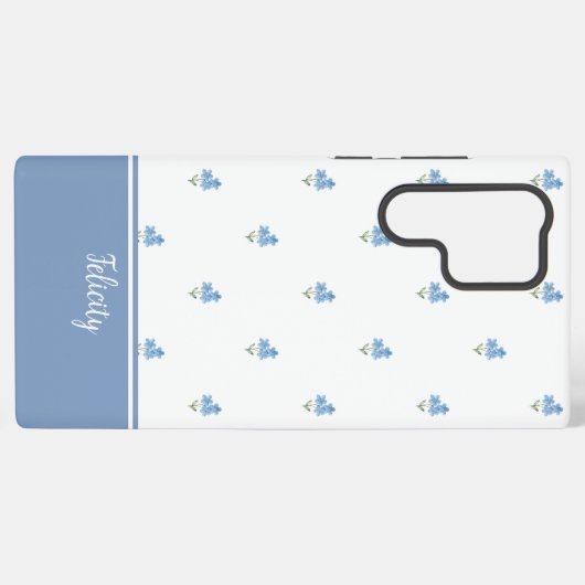 Forget Me Nots Flower MagSafe Tough Samsung Galaxyケース (裏面横)