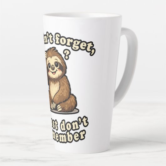Forget or Remember カフェラテマグ (右アングル)