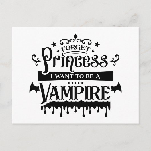 Forget Princess, I Want to be a Vampire  ポストカード (正面)