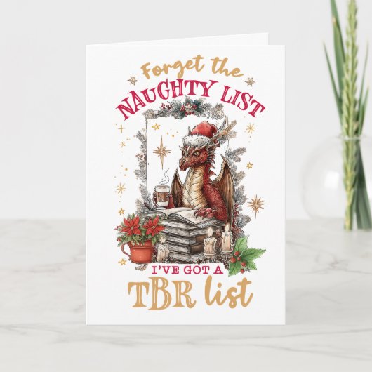 Forget The Naughty List I've Got a TBR List シーズンカード (正面)