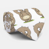 Forgetful adorable chubby hamster cartoon ネクタイ (ロール)