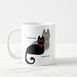 Forgetful Black Cat Coffee Mug 11 oz コーヒーマグカップ