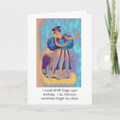 FORGETFUL FRIEND/ HAPPY BIRTHDAY カード (正面)