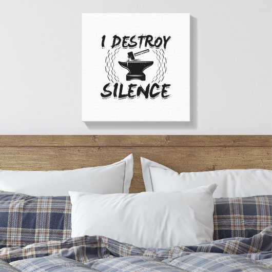 Forging Hobby | Blacksmith Craft Work Forge Gift キャンバスプリント (インサイチュ (寝室))