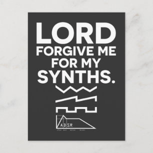 Forgive Me For My Synths主のおもしろいのミュージカルのミュージシャン ポストカード