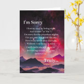 Forgive Me I'm Sorry Card カード (黄色い花)