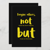 Forgive others beacuse you deserve peace yellow.pn サンキューカード (正面/裏面)