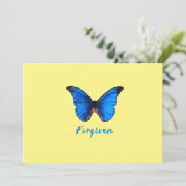 Forgiven – ブルーバタフライ – 虫の柱キャンドル 招待状