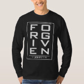 FORGIVEN 1 John 19 Faith Based  Church Tシャツ (正面)